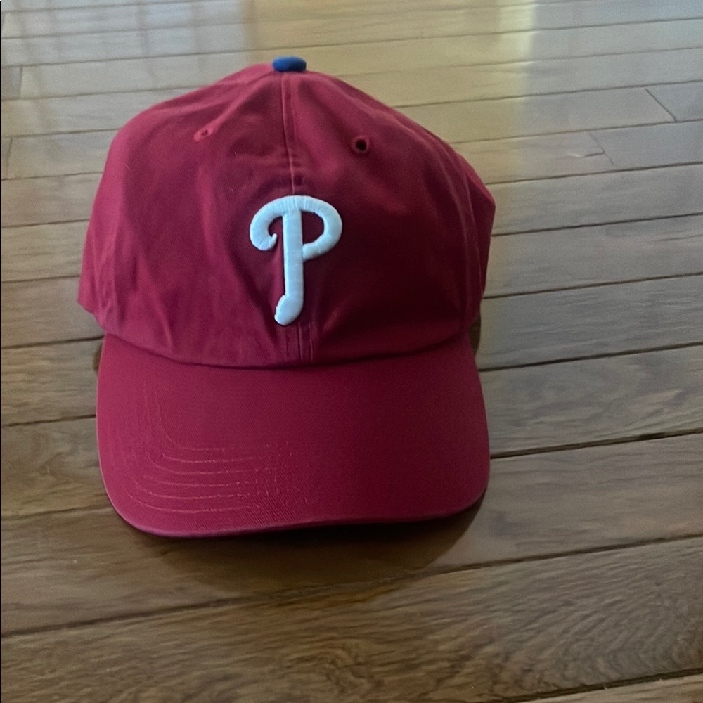 Phillies Red Baseball Cap with White 'P' Embroidery